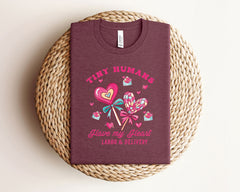 Labor and Delivery Nurse Valentines Shirts, L&D Valentine's Day, Tiny Humans Have My Heart T-Shirts for Valentines Day, Gift for Nurse