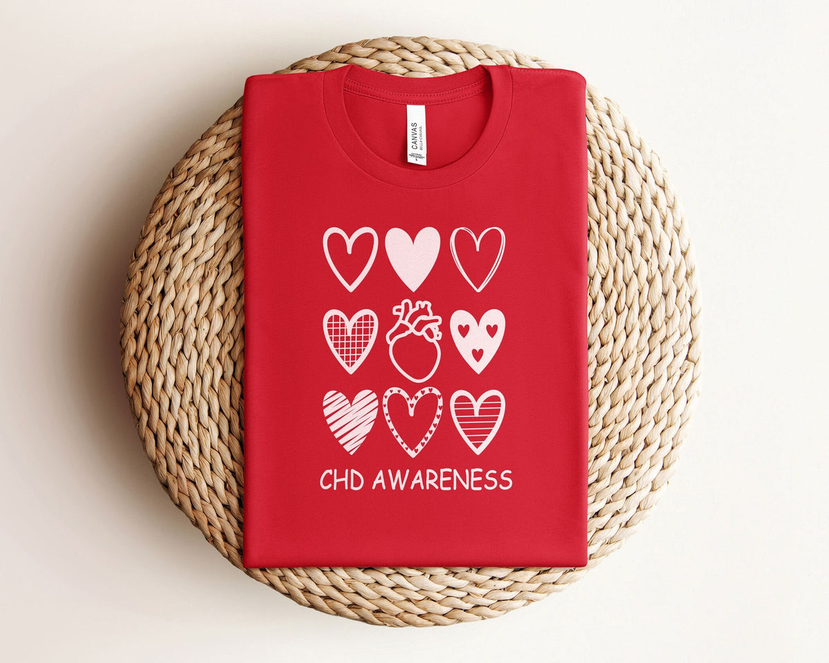 CHD Awareness T-Shirt - Heart Warrior Shirt - CHD Support Tee - Heart Disease Awareness Shirt - Heart Defect - CHD Warrior Shirt