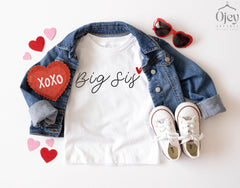 Big Sis T-Shirt - Sister Gift - Sibling Reveal Tee - Sister Announcement Shirt - Minimalist Big Sis Shirt - Big Sister T-Shirt