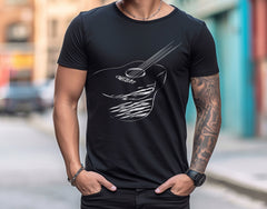 Acoustic Guitar T-Shirt - Guitarist Gift - Musician Shirt - Guitar Player Tee - Music Festival Shirt - Minimalist Guitar Shirt