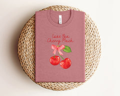 Cherry Valentine Shirt - I Love You Cherry Much Shirt - Valentines Gift for Girlfriend - Coquette Valentine T-Shirt - Cherry Lover Valentine