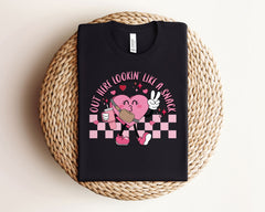 Out Here Looking Like A Snack Shirt - Funny Valentines Day T-Shirt - Valentines Day Gift - Women Valentines Shirt - Retro Valentine Tee