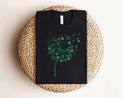 St. Patricks Dandelion Shirt - Lucky Dandelion Shirt - St. Patrick T-Shirt - Women St. Patrick Shirt - Lucky Shamrock Tee - St. Patrick Gift