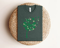 St. Patricks Dandelion Shirt - Lucky Dandelion Shirt - St. Patrick T-Shirt - Women St. Patrick Shirt - Lucky Shamrock Tee - St. Patrick Gift