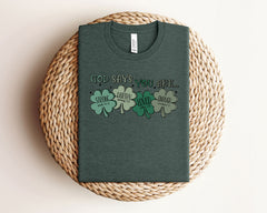 St. Patrick's Christian Shirt - God Says You Are Shirt - St. Patricks Shirt - Religious Gift - Four Leaf Clover Shirt - Lucky Christian Tee