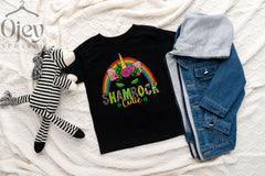 Shamrock Cutie Toddler Shirt - Girls St. Patrick's Tee - Baby Bodysuit - Clover Kids Shirt - Lucky Unicorn Kids Tee - Baby Shower