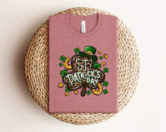 St. Patrick's Day Shirt - Shamrock Leopard Tee - St. Patrick's Women Tee - Gift for St. Patrick - Lucky Shamrock Shirt - Shamrock Tee