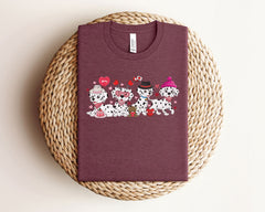Dalmatian Dog Valentine Shirt - Valentines Day Gift - Dalmatian Lover T-Shirt - Dog Mom Gift - Dalmatian Mom Tee - Cute Valentine Dog Shirt