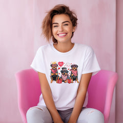 Rottweiler Valentines Shirt - Rottweiler Dog T-Shirt - Valentines Day Gift - Rottweiler Lover Tee - Valentines Dog Shirt - Valentines Gift