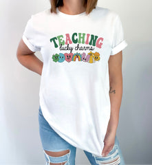 Lucky Teacher Shirt, Lucky St Patrick Shirt, St Patrick Teacher Gift, Teacher St Patrick Tee, Shamrock Teacher Shirt, Teaching Lucky Shirt