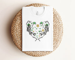 Funny St Patrick T-Shirt, Lucky Skeleton St Patrick Shirt, Dancing Skeleton T-Shirt, St Patrick Gift, Irish Skeleton Tee, Unisex Tees