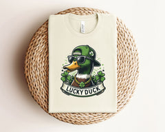 Lucky Duck Adult and Kids Shirts, Funny St Patrick Duck Shirt, Matching St Patrick T-Shirt, Lucky Shamrock Shirt, St Pattys Gift, Unisex Tee