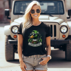 Lucky Duck Adult and Kids Shirts, Funny St Patrick Duck Shirt, Matching St Patrick T-Shirt, Lucky Shamrock Shirt, St Pattys Gift, Unisex Tee