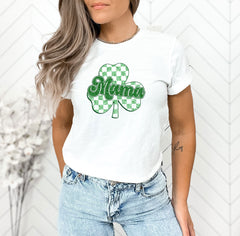 St Patrick Mama Shirt, Retro St Patrick Shirt, Shamrock Mama Shirt, Irish Mom Tee, Gift for Irish, St Patrick Tees