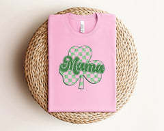 St Patrick Mama Shirt, Retro St Patrick Shirt, Shamrock Mama Shirt, Irish Mom Tee, Gift for Irish, St Patrick Tees