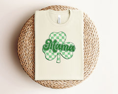 St Patrick Mama Shirt, Retro St Patrick Shirt, Shamrock Mama Shirt, Irish Mom Tee, Gift for Irish, St Patrick Tees