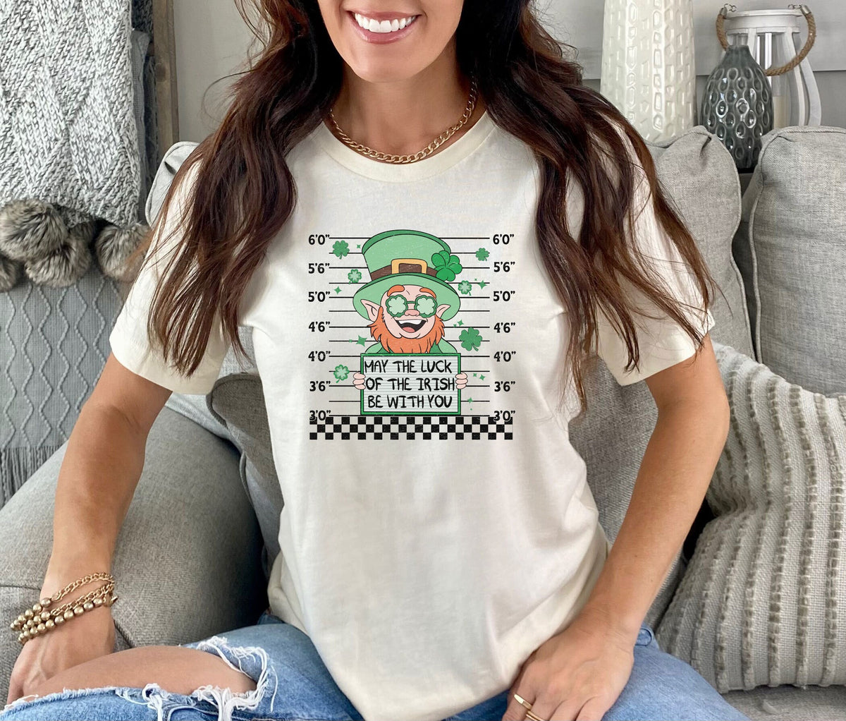 Lucky Irish Shirt, May the Luck of the Irish Be With You, Funny St Patrick Shirt, St Patrick Party Tee, Gift for Irish, March 17 T-Shirt
