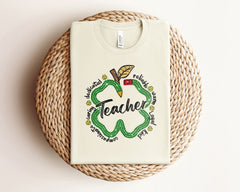 Lucky Teacher T-Shirt, St Patrick Day Teacher Shirt, St Pattys Gift for Teacher, St Patrick Day Shirt, One Lucky Teacher Tee,, Lucky T-Shirt