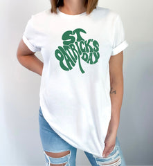 St Patrick's Day Shirt, St Pattys Day T-Shirt, Gift for St Patrick, Shamrock T-Shirt, Happy Go Lucky Shirt, March 17 Tee, Clover Leaf Shirt