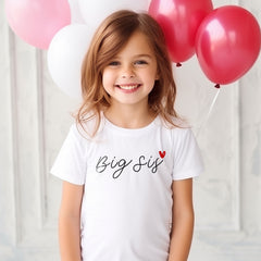 Big Sis T-Shirt - Sister Gift - Sibling Reveal Tee - Sister Announcement Shirt - Minimalist Big Sis Shirt - Big Sister T-Shirt