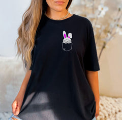 Pocket Bunny Shirt, Easter Bunny T-Shirt, Kids Easter Shirts, Adult Easter T-Shirts, Cute Easter Bunny Shirt, Easter Outfit Shirt