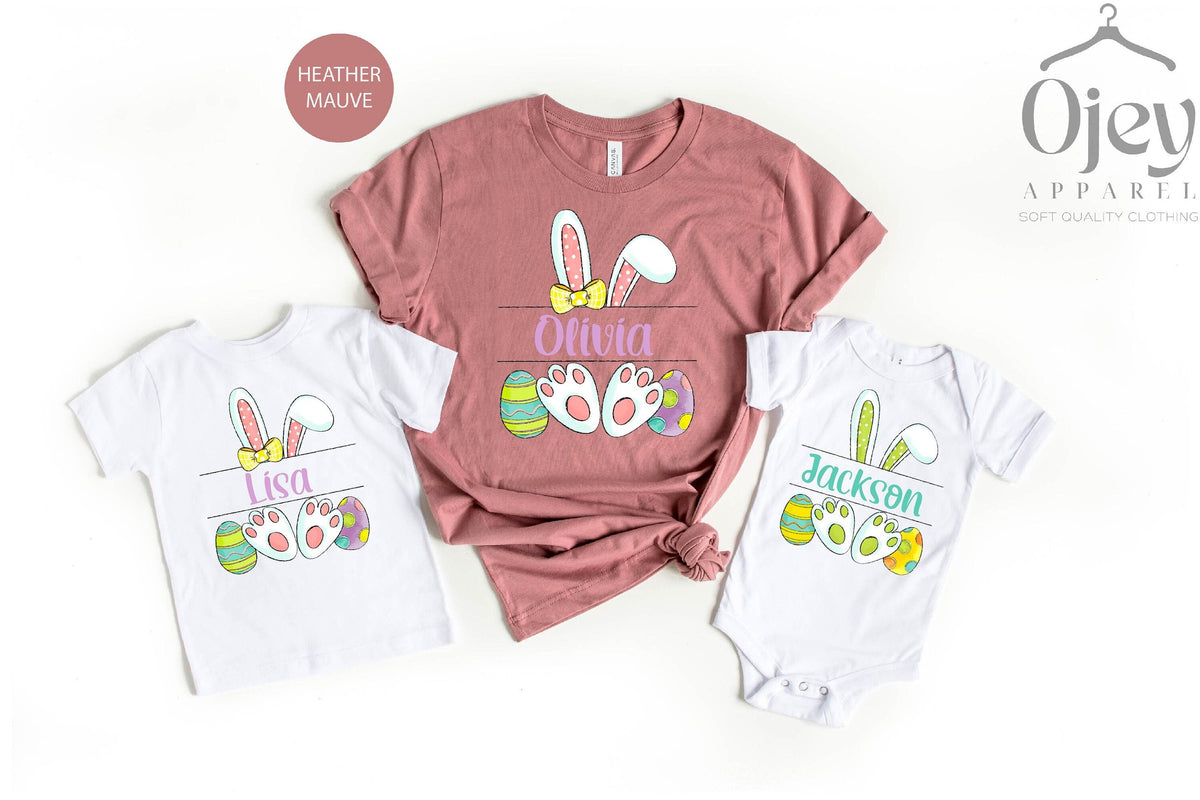 Custom Easter Shirts, Matching Easter T-Shirts, Easter Egg Hunt Shirts, Toddler Easter Shirts, Baby Easter Bodysuits, Family Easter Shirts