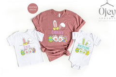 Custom Easter Shirts, Matching Easter T-Shirts, Easter Egg Hunt Shirts, Toddler Easter Shirts, Baby Easter Bodysuits, Family Easter Shirts