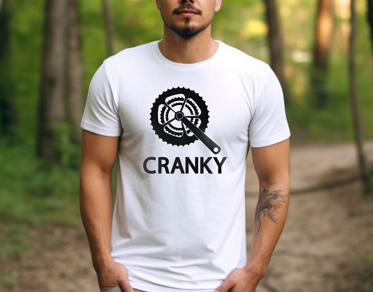 Cranky T-shirt - Funny Biking Shirt - Bike Lover Gift - Cyclist Gift Idea - Mountain Bike T-Shirt - BMX Gift - Cranky Rider Tee