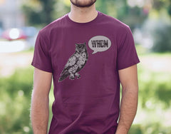 Whom Owl T-Shirt - Grammar Shirt Funny Tee - English Teacher Shirt - Back to School Shirt - Teacher Gift - Grammar Owl Shirt