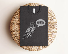 Whom Owl T-Shirt - Grammar Shirt Funny Tee - English Teacher Shirt - Back to School Shirt - Teacher Gift - Grammar Owl Shirt