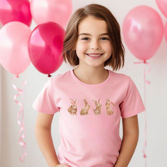 Easter Bunny Shirt - Coquette Bunny Shirt - Easter Shirts for Kids and Adults - Bunny with Bow T-Shirt - Easter Outfit - Happy Easter Shirt