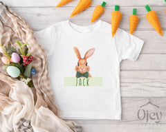 Custom Easter Kids Shirts - Personalized Easter Shirt - Easter Bunny T-Shirts - Easter Gift for Kids - Toddler Easter Shirt