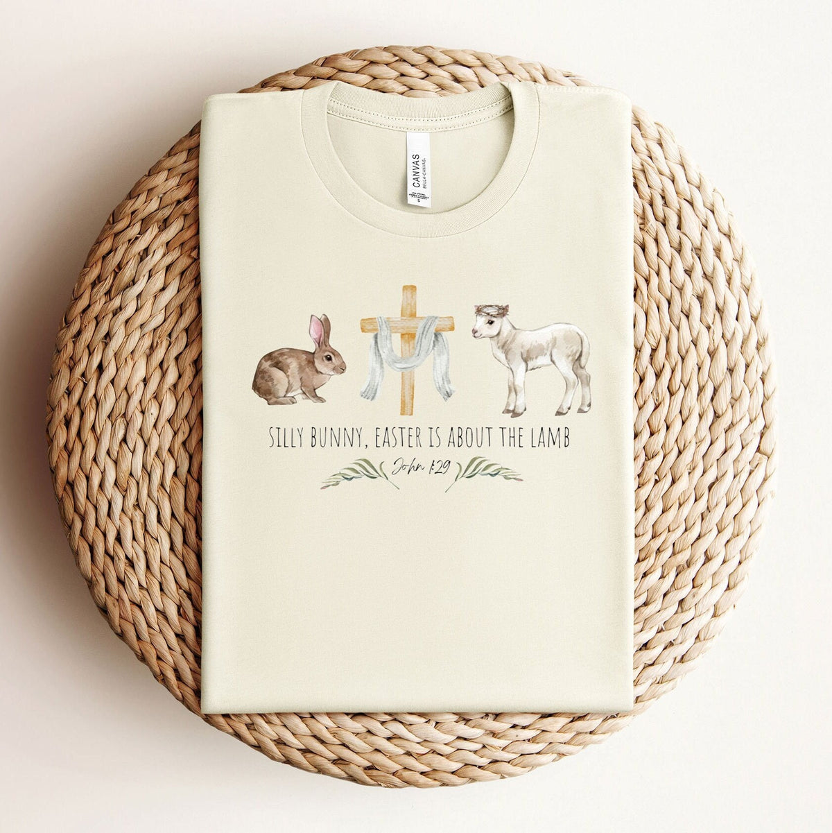 Silly Rabbit Easter is About The Lamb - Kids & Adults Easter Shirts- Retro Easter Shirt- Christian Easter Shirt- Easter Cross Shirt