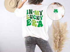 In My Lucky Era Shirt - St. Patricks Day T-Shirt - Clover Leaf Shirt - St. Patricks Day Gift - Shamrock Gift - Clover Lucky T-Shirt