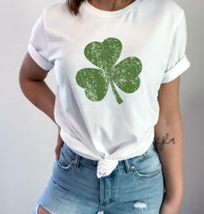 St Patrick Shamrock T-Shirt - St. Patrick's Day Tee - Retro St. Patricks Shirt - Gift for St. Patrick - Irish St. Patrick Shirt - Clover Tee