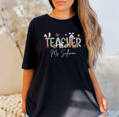 Teacher Easter Shirts - Custom Teacher Easter Shirt - Easter Day Shirt for Teachers - Easter Teacher Gift - Personalized Easter Teacher Tee