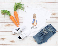 Personalized Easter Kids Shirts - Easter Name Bunny Shirt for Kids - Easter Gift for Kids
