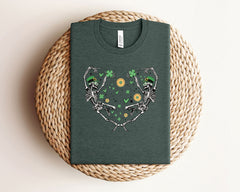 Funny St Patrick T-Shirt, Lucky Skeleton St Patrick Shirt, Dancing Skeleton T-Shirt, St Patrick Gift, Irish Skeleton Tee, Unisex Tees