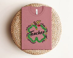 Lucky Teacher T-Shirt, St Patrick Day Teacher Shirt, St Pattys Gift for Teacher, St Patrick Day Shirt, One Lucky Teacher Tee,, Lucky T-Shirt