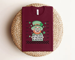 Lucky Irish Shirt, May the Luck of the Irish Be With You, Funny St Patrick Shirt, St Patrick Party Tee, Gift for Irish, March 17 T-Shirt