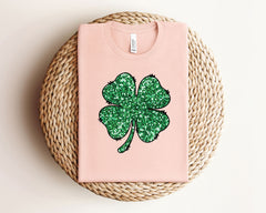 Four Leaf Clover Shirt,  St Patrick Day T-Shirt, Cute Clover Shirts, Irish Day Gifts, Shamrock T-Shirt, Unisex Shamrock Lucky T-Shirt