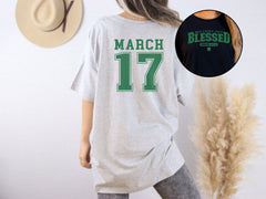 Not Lucky, Just Blessed Shirt, St Patrick Christian Shirt, March 17 T-Shirt, Blessed St Patrick Shirt,  St Patrick Gift, Unisex Gift Shirts