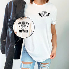 One Hell of A Mother T-Shirt - Mom Life T-Shirts - Cool Mom Shirts - Retro Mom Shirt - Mother's Day Gift -  Motherhood T-Shirt