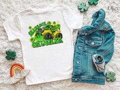 Shamrock Crusher T-Shirt, Kids St. Patrick Tee, Crushing Truck St Patrick Tee, St Patricks Gifts, Toddler St Patrick Shirt
