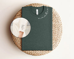 Custom Auntie T-Shirt -  Auntie Shirt with Nieces and Nephews Names on Sleeve - Birthday Gift for Aunt - Personalized Aunt Shirt