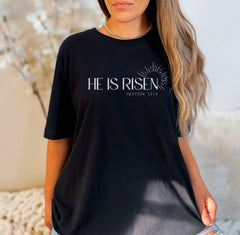 He is Risen Shirt, Easter Sunday T-Shirt, Easter Day Shirt, Religious Gifts, Christian Apparel, Bible Verse Shirt, Christian Easter Gift
