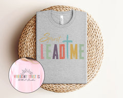 Spirit Lead Me Where My Trust is Without Borders, Christian Shirt,  Religious T-Shirts, Christian Apparel, Bible Verse Tee, Christian Gifts
