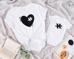 Matching Mother's Day Shirts - Mother's Day Gift - Mini Mom Shirts - Puzzle Mom Shirt - Puzzle Mini Shirt - Gift for Baby and Mom