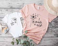 I Made a Wish Shirt - I Came True - First Time Mom Shirts - Matching Mom and Baby Shirt Baby Bodysuit - Mother's Day Gift - Mother's Day