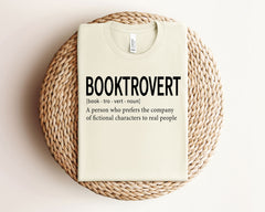 Booktrovert Definition T-shirt - Minimalist Reader Gift - Book Lovers Shirt - Introverted Reader Gift -  Bookish Shirts - Book Club Tee